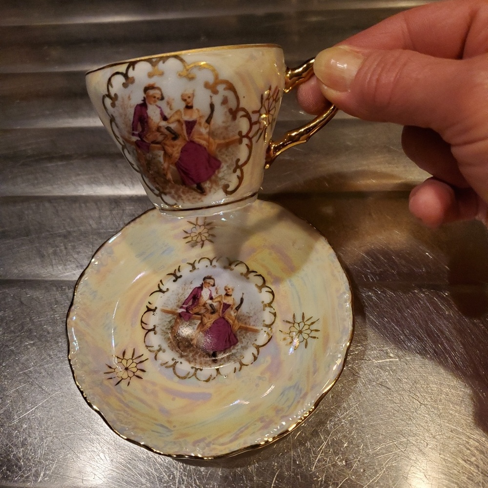 Mini TEA CUP & SAUCER PORCELIN JAPAN